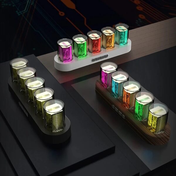 RGB Luminotron Clock Creative Led Electronic Digital Clock Colorful Clock - Image 6
