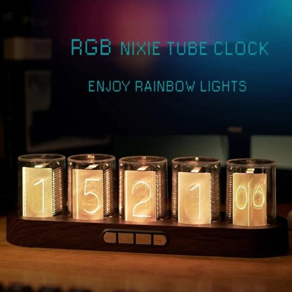 RGB Luminotron Clock Creative Led Electronic Digital Clock Colorful Clock - Image 8
